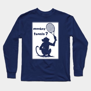 Alan Partridge - Monkey Tennis Long Sleeve T-Shirt